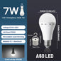 1-10 pezzi lampadina a LED ricaricabile AC100-240V E27 7W 9W 12W lampadina di emergenza per energia domestica campeggio esterno portico lampade da giardino