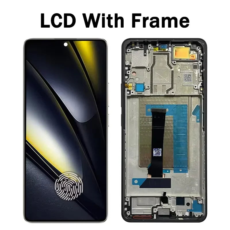 Nuovo Display AMOLED da 6.67" per Xiaomi Poco F6 LCD 24069PC21G, Schermo Touch con Digitalizzatore e Cornice per Xiaomi Poco F6