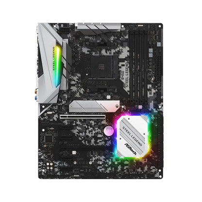 Scheda Madre ASRock B450 STEEL LEGEND B450 AM4 Compatibile con CPU R5 5600 5600G R7 5700X3D 5800X 4xDDR4 3200MHz 128GB HDMI M.2 ATX