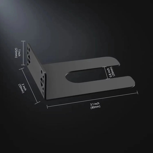 SPTA Gancio per montaggio a parete in metallo nero per appendere cannoni in schiuma Snow Master e altre bottiglie