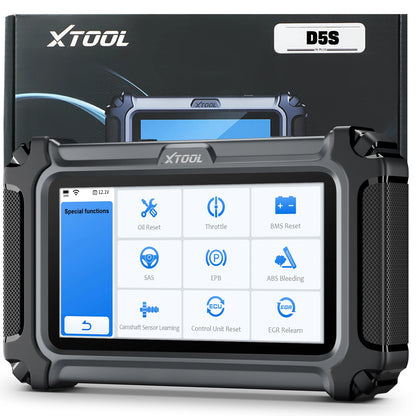 XTOOL D5S Strumenti diagnostici per auto ABS SRS Sistemi di trasmissione del motore Scanner OBD2 16+ servizi Tutte le funzioni Aggiornamento gratuito a vita