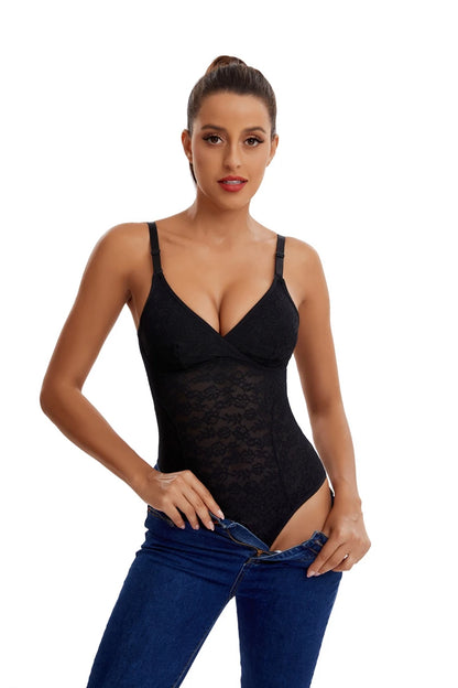 3 in 1 Perizoma in pizzo Body Donna Shapewear Nuovo Shaper completo del corpo Vita sottile Controllo della pancia Biancheria intima Pancia piatta Liscia Faja