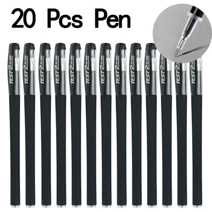 20/50 pezzi Penne gel Set Nero Blu Rosso Ricarica Gel Forniture scolastiche e per ufficio Cancelleria accessori kawaii cancelleria penne carine