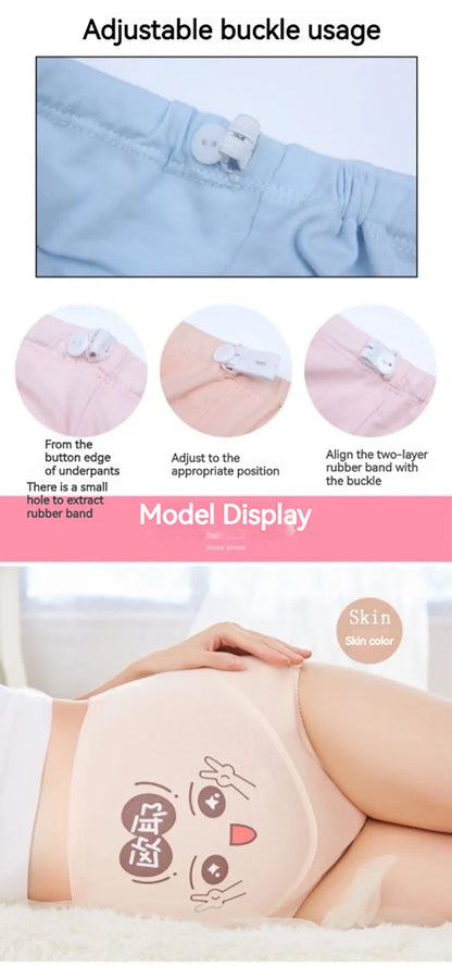 Mutandine di cotone per la biancheria intima di maternità incinta Mutandine vestiti per le donne incinte Slip di gravidanza Intimo di maternità a vita alta