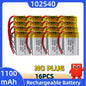 Batteria al litio 3,7 V 102540, 1100 mAh, batterie polimeriche + scheda di protezione PCB per localizzatore GPS, dispositivi MP3/MP4, batteria ricaricabile.