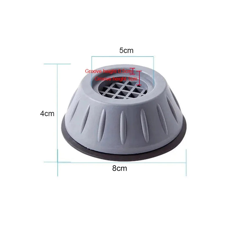 4/8/12 pezzi piedini antivibranti cuscinetti per lavatrice silenziosi cuscinetti per gambe in gomma asciugatrice base universale fissa antiscivolo pad accessori