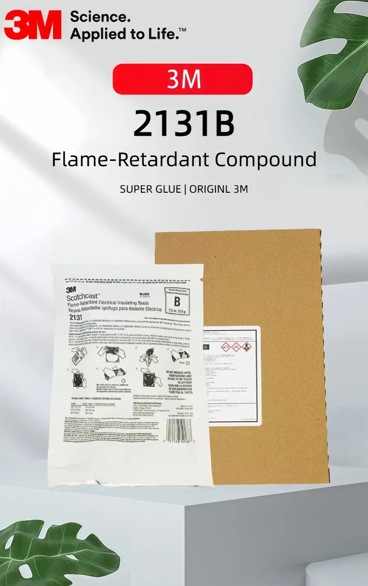 Resina Isolante Elettrica Originale 3M 2131B 2131C Scotchcast 1kV per Riparazione Cavi, Ritardante di Fiamma, Busta Monodose