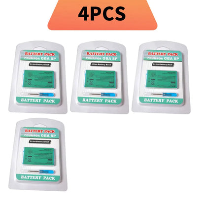 Nuova Batteria Ricaricabile agli Ioni di Litio da 850mAh per Game Boy Advance SP e Kit Cacciavite per Batteria di Ricambio GBA SP