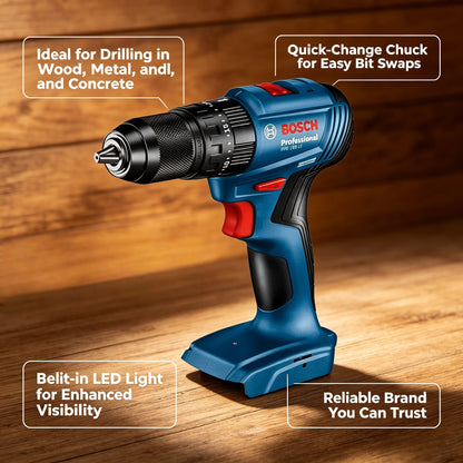 Trapano avvitatore a impulsi senza fili BOSCH GSB 185-LI 18V, avvitatore elettrico, utensili elettrici multifunzione