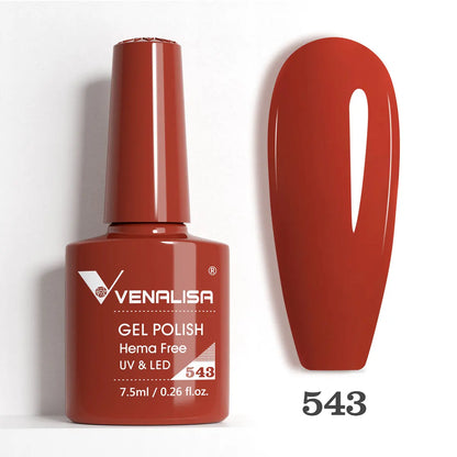 VENALISA Smalto gel per unghie da 7,5 ml Sparkle Glitter Diamante Brillante Colori estivi Semi permanente Soak off Vernice gel per unghie UV LED