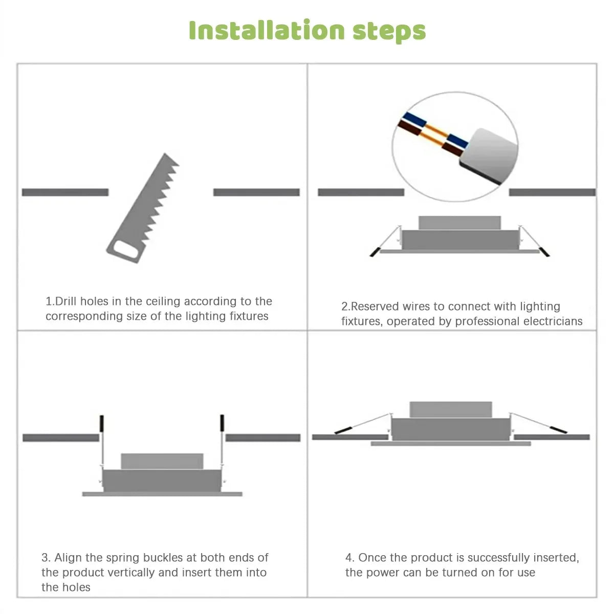 Faretto da incasso a LED da 2 pezzi AC120V 220V Faretto da incasso a soffitto rotondo 6000K Camera da letto interna per illuminazione domestica Lampada spot a LED