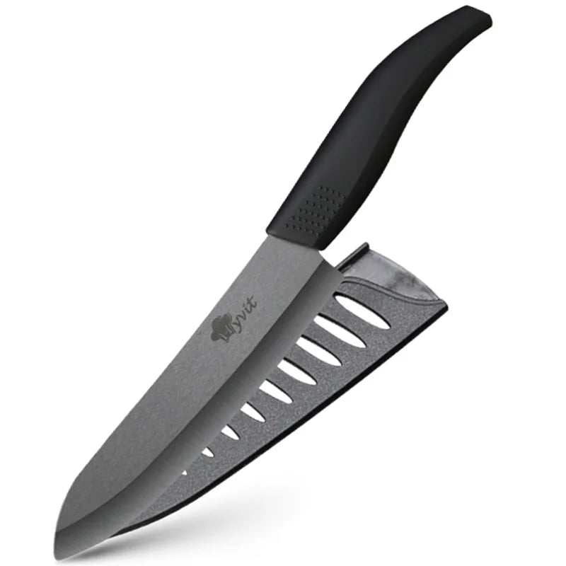 Set di Coltelli in Ceramica da 3, 4, 5, 6 Pezzi con Protezioni per le Lame, Coltelli Antiruggine per Frutta, Verdura, Formaggio e Carne