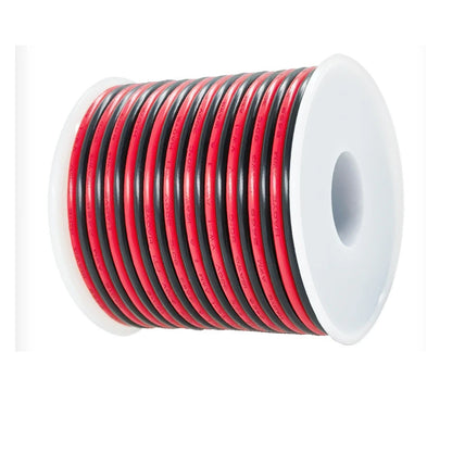 Cavo Elettrico a 2 Pin in Rame Stagnato 18/20/22/24/26/28/30AWG, Isolato in PVC, Prolunga per Strisce LED, Filo Rosso e Nero