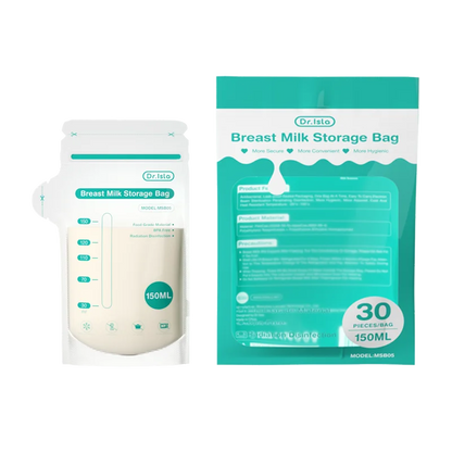 MAMIJOY 10/30 Pz 150/250 ML Sacchetto di Stoccaggio del Latte Materno Capacità Usa E Getta Sacchetto di Immagazzinaggio del Latte Congelato BPA Libero MSB05