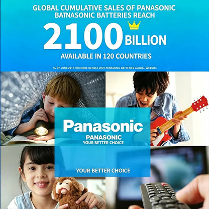 Panasonic 1.5V AA AAA # Batteria Alcalina Evolta LR6 LR03 a Lunga Durata Anti-Perdita per Serrature Intelligenti, Telecomandi e Giocattoli