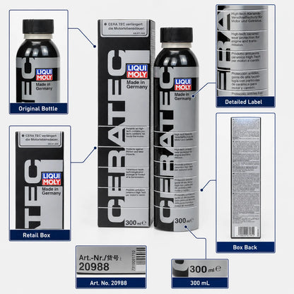 Liqui Moly CeraTec Additivo Ceramico per Olio Motore, Antiusura e Riduttore di Attrito, Protettore per Motori Turbo Auto