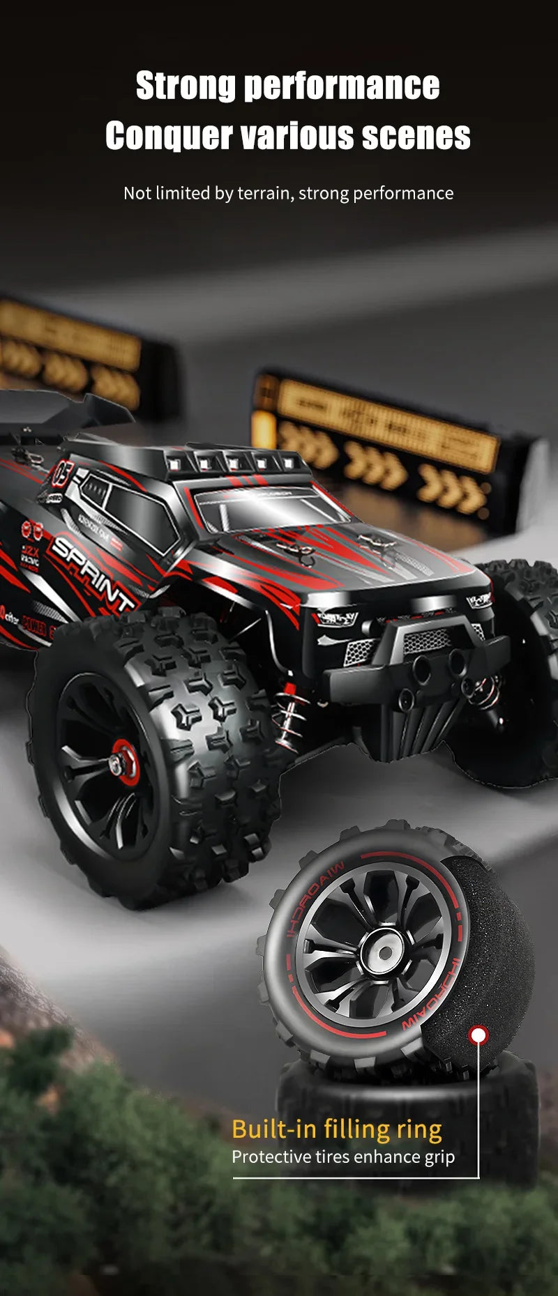 1:14 85KM/H o 50KM/H 4WD RC Auto con telecomando a LED Camion Drift Monster 4x4 ad alta velocità per bambini Vs Wltoys 144001   Giocattoli