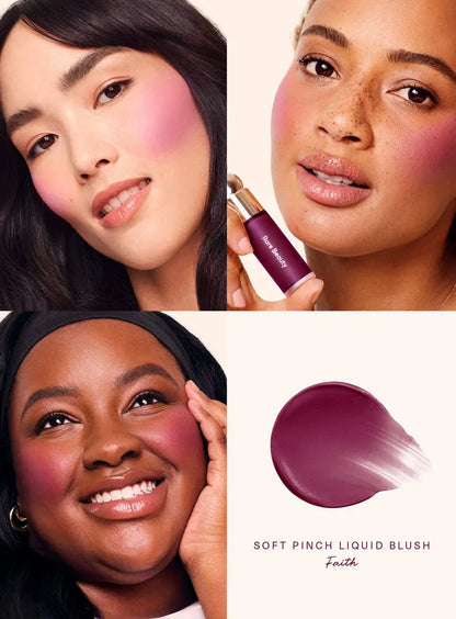Rare Beauty Makeup Blush Liquido Funzionale, Duraturo, Leggero, Facile da Applicare, Crema Blush Impermeabile, Alta Resa Cromatica, Tono della Pelle