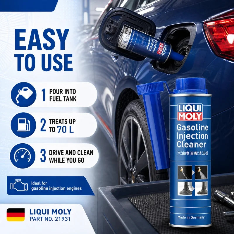 LIQUI MOLY 21931 Detergente per Iniettori 300ml, Additivo per la Pulizia del Sistema di Iniezione Auto, Cura e Manutenzione del Motore