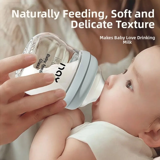 Biberon in vetro Anti-flatulenza Anti soffocamento Biberon neonato 80/160ML Food Grade Baby Bere Tazza Forniture per l'alimentazione