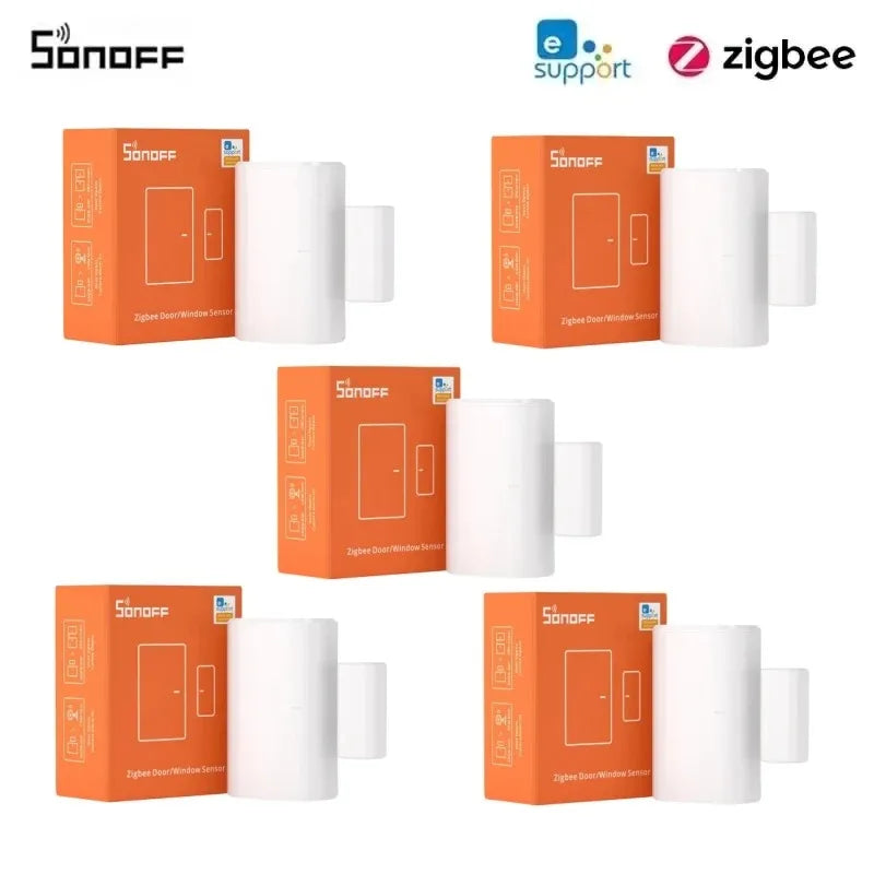 SONOFF SNZB-04P Sonoff Zigbee Sensore porta SNZB 04P Collegamento scena intelligente locale Avviso antimanomissione Sicurezza domestica Funziona con Alexa Google
