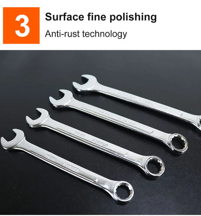 Set di chiavi a chiave multifunzionali Set di chiavi a bussola dinamometriche per ingranaggi ad anello a 72 denti Set di chiavi combinate metriche strumenti di riparazione automobilistica