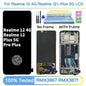 Super AMOLED Per Realme 12 + Plus 5G RMX3867 Display LCD Telaio Dello Schermo Touch Digitizer Per Realme 12 4G RMX3871 Display