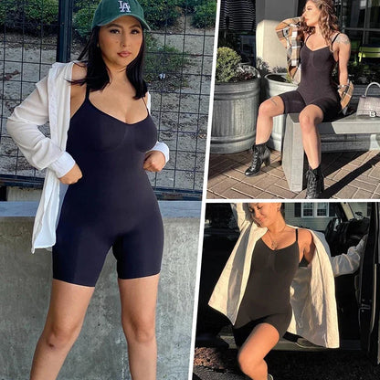 Nuovo Body Shapewear Donna Canotta Controllo della pancia Shaper completo del corpo Pantaloncini anti sfregamento Dimagrante Vita Trainer Butt Lifter