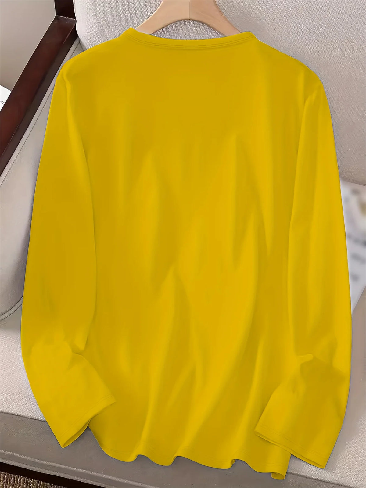 T-Shirt da Donna 100% Cotone Puro, Manica Lunga, Stampa MILANO ITALIA, Collo Tondo, Comoda e Casual per Primavera e Autunno