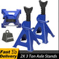 Supporti per Assali Resistenti da 3 Tonnellate, Altezza 29-43cm, Confezione da 2