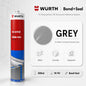 Adesivo Strutturale Poliuretanico PU Originale Wurth Bond+Seal 1K Bianco Grigio Nero per Auto Metallo Legno Calcestruzzo