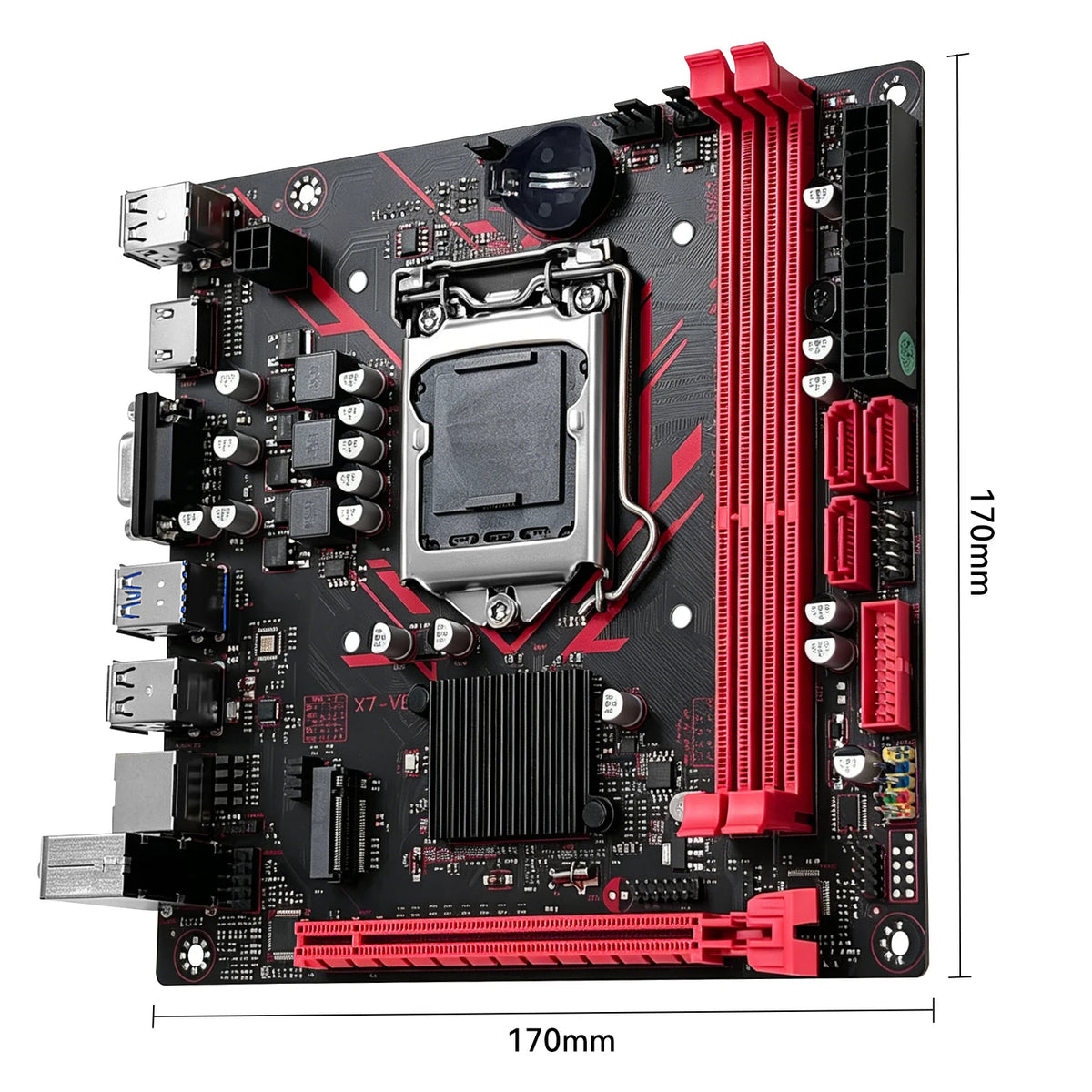 Scheda madre MACHINIST B75 X7 VB LGA1155 Supporto Dualchannel DDR3 RAM CoreI3/I5/I7 CPU 2/3Gen per computer da gioco USB3.0 SATA3.0