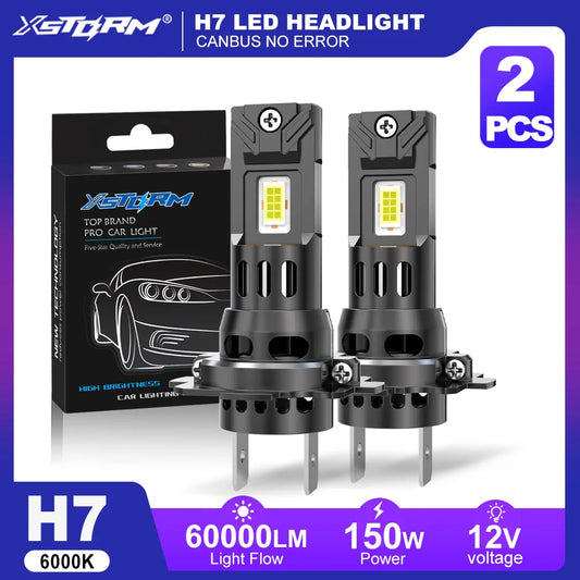 XSTORM H7 Lampadine LED 150W 60000LM Fari LED H1 Canbus Fari LED H4 Lampade Turbo per Auto 6000K 12V Automobilistiche ﻿ ﻿