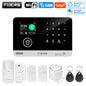 FUERS Sistema di allarme Smart Home WIFI GSM Allarme di sicurezza Host Ant-furto con sensore di movimento porta Tuya Smart App controllo lavoro Alexa