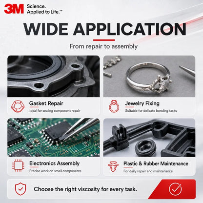 Adesivo Istantaneo Originale 3M PR40 PR100 PR1500 Scotch-Weld per Plastica, Gomma, Guarnizioni, Gioielli, Elettronica, Colla CA a Rapida Asciugatura