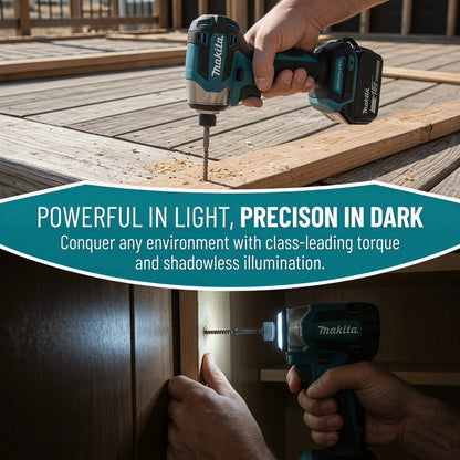 2026 Makita DTD173 Avvitatore a Impulsi Senza Fili 18V con Motore Brushless, Trapano Elettrico per Legno/Bulloni/Modalità T, Utensile Elettrico Ricaricabile