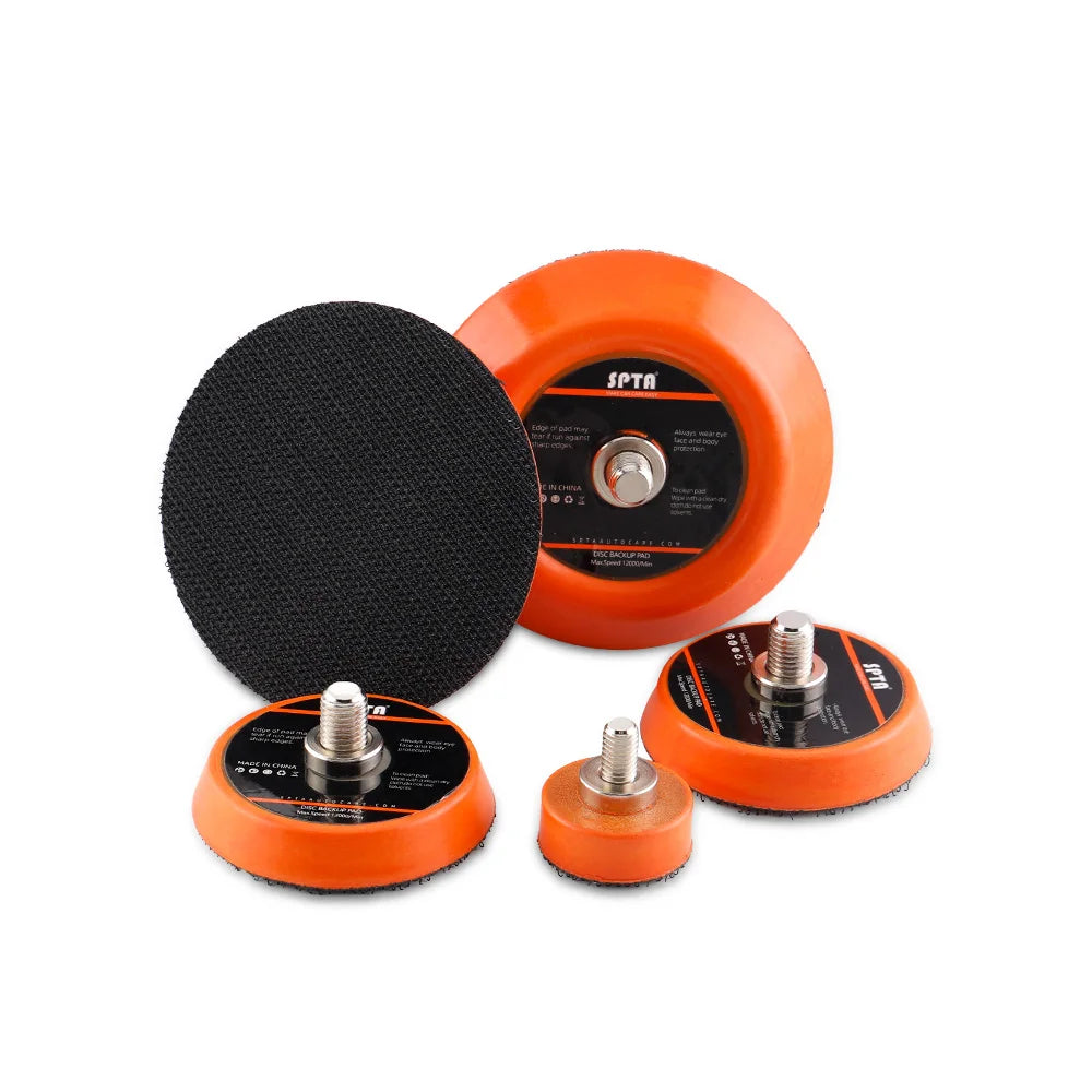 (Vendita singola) SPTA 1/2/3 pollici M6 5/16 "-24 filettatura bordo morbido supporto placcato Pad Hook Loop per trapano orbitale RO Power Tools