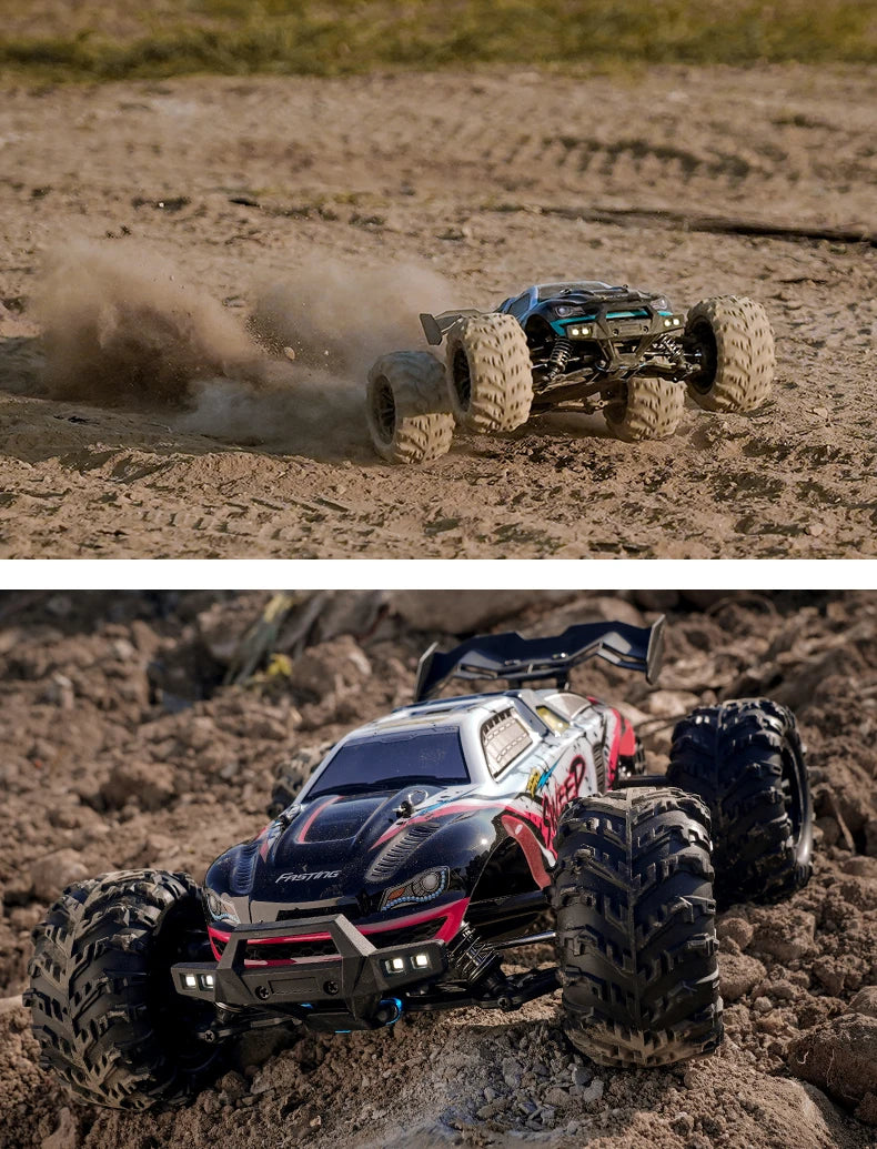 ZWN 1:16 70KM/H o 50KM/H Auto RC 4WD con LED, Auto Telecomandate ad Alta Velocità, Monster Truck da Drift per Bambini Vs Wltoys 144001 Giocattoli