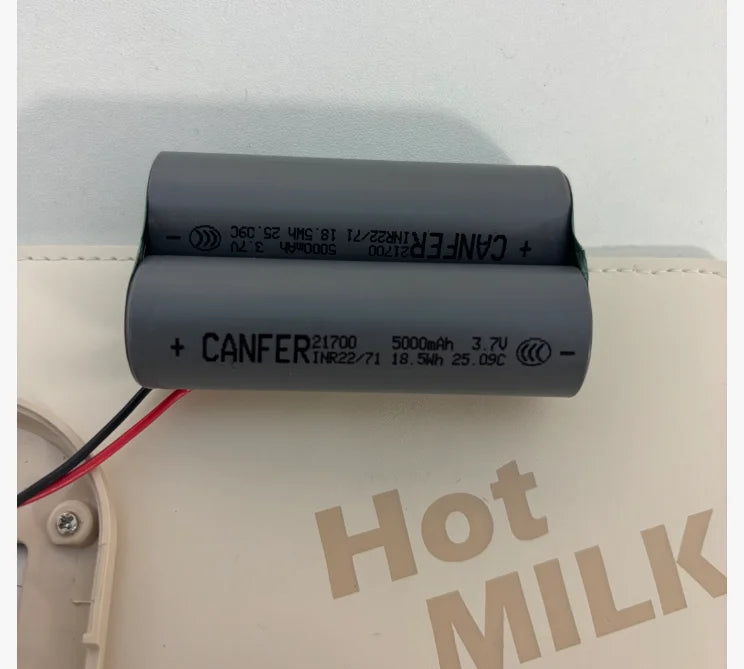 JUSTLANG 10000mAh Scaldabiberon 5 livelli di calore Scaldalatte multifunzione per latte materno Controllo accurato della temperatura Calore per biberon