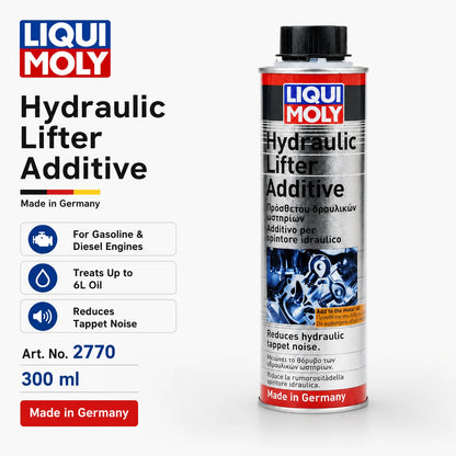 LIQUI MOLY 2770 Additivo per Alzavalvole Idraulici 300ml, Additivo per Olio Motore, Riduttore Rumore Tappetini