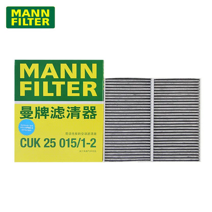 FILTRO ARIA ABITACOLO MANN FILTER CUK25015/1-2 Compatibile con Model 3 e Model Y EV (2 Pezzi in 1 Confezione)