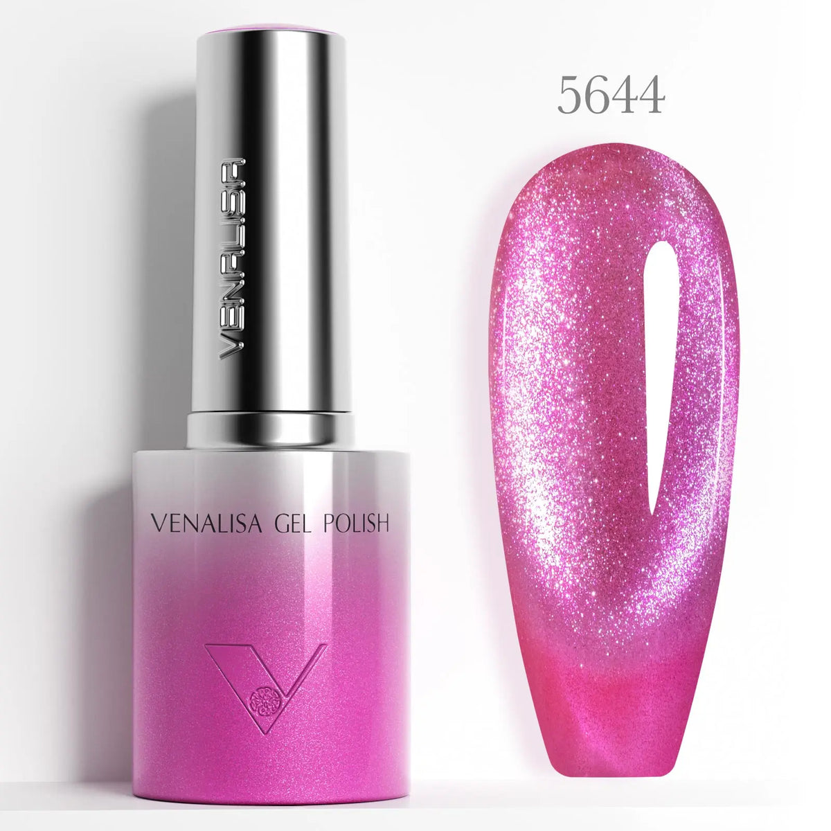 Venalisa 10ml Smalto Gel Effetto Occhio di Gatto Ultra Senza HEMA e TPO, Soak Off UV LED Lunga Durata, Brillante e Scintillante