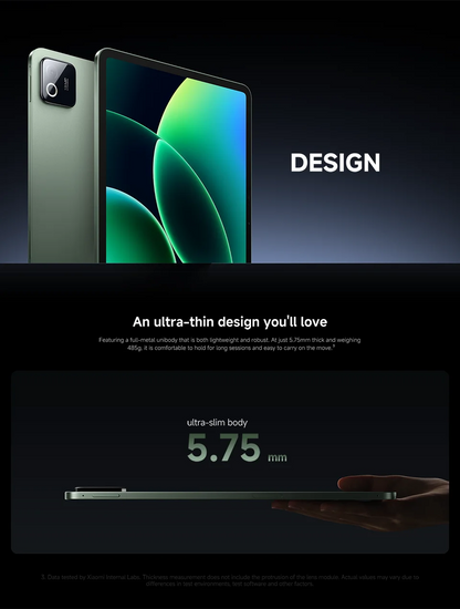 Xiaomi Pad 8 Versione Globale, Tablet con Display LCD da 11.2 Pollici 3.2K 144Hz, Snapdragon ®   Mi Pad con Fotocamera da 3MP di 8a Generazione e Batteria da 9200mAh