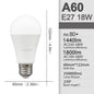 10 Pezzi Lampadine LED E27 B22 da 24W 20W 18W 15W 12W 10W 3W, AC 220V 110V 3000K 6000K, Lampada per Soggiorno e Casa
