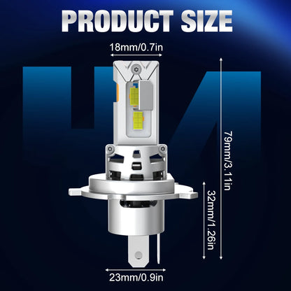 XSTORM H4 HA CONDOTTO LA Luce Canbus 30000LM 150W Auto HA CONDOTTO il Faro 6500K Ad Alta Potenza Alto Basso Fascio Auto Lampadine Con Ventola Faro