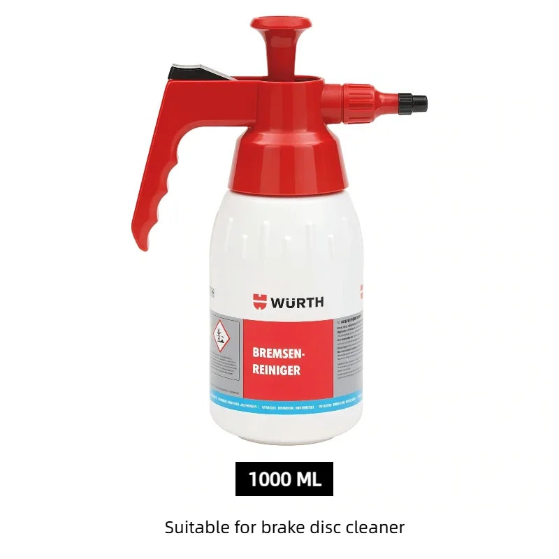 Wurth Flacone Spray a Pressione Vuoto da 1L 0891503001 0891503002, Flacone Spray a Pompa Resistente ai Solventi per Pulitore Freni