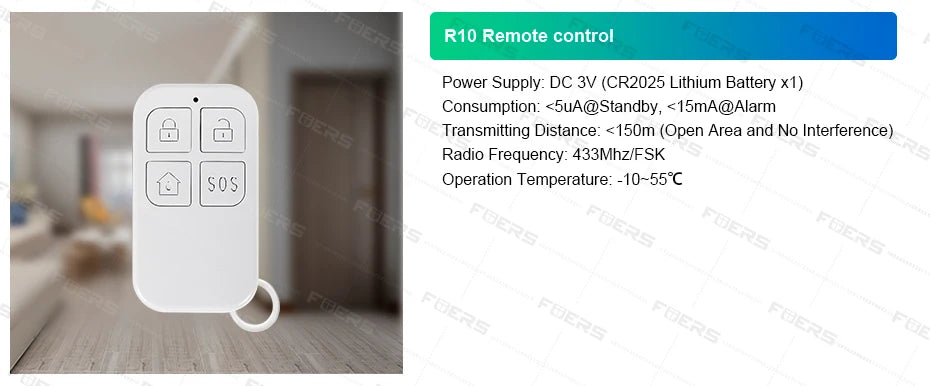 FUERS Sistema di Allarme Domestico 4G con Schermo TFT da 7 Pollici G70 Sistema di Allarme Antifurto Wireless GSM WiFi Compatibile con Tuya Smart