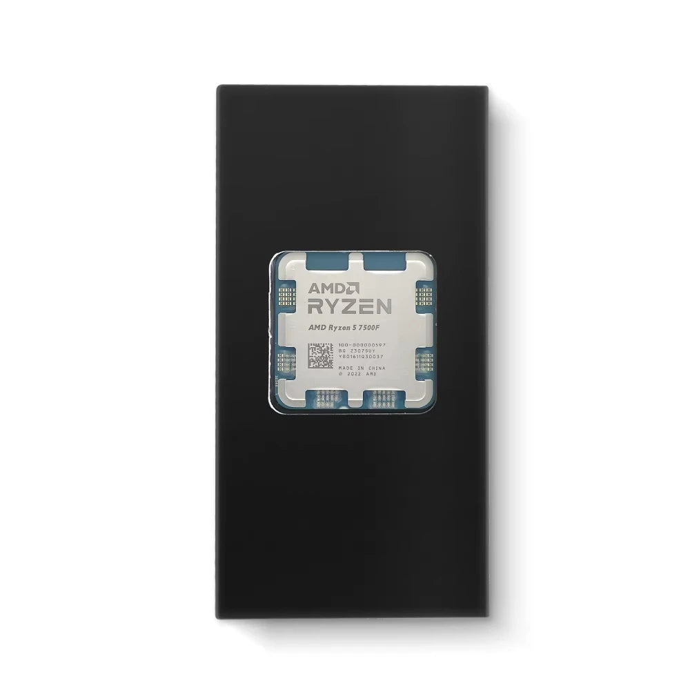 Processore Desktop AMD Ryzen 5 7500F, 6 Core, 5.0GHz, 38MB Cache, Socket AM5 (Dissipatore Non Incluso)