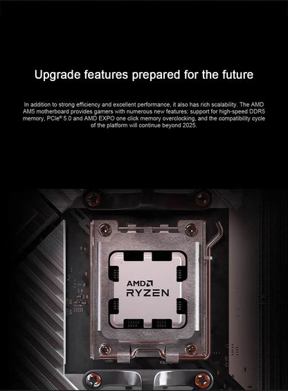 Processore AMD Ryzen 7 7700 per Gaming e Produttività, CPU Desktop 8-Core 12T, 4.5 GHz Max Boost, 5nm 32MB Cache L3, Socket AM5 (Dissipatore Non Incluso)