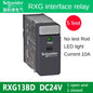 Relè interfaccia Schneider Relè Rxg22bd Rxg23bd Rxg12bd con pulsante di prova Relè Rxg24vdc Base da 8 piedi
